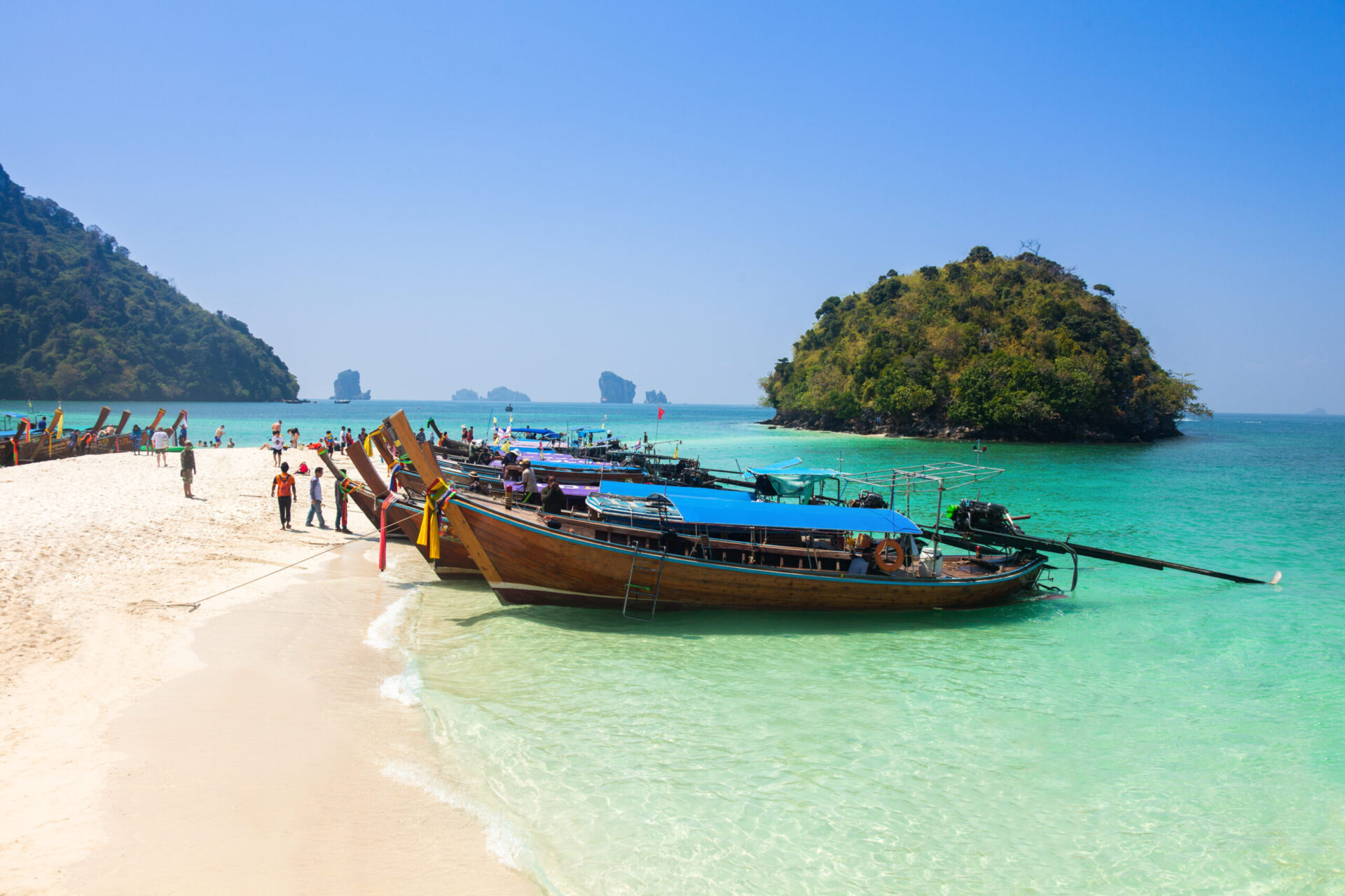 Tup Island beach between Phuket and Krabi in Thailand
