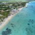 Aerial view of Dominicus Beach in Bayahibe, Dominican Republic