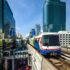 Bangkok Electric Train at Sukhumvit Route