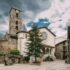 Andorra La Vella, Andorra. View Of Prince Benlloch Square Near Famous Church Of Saint Esteve