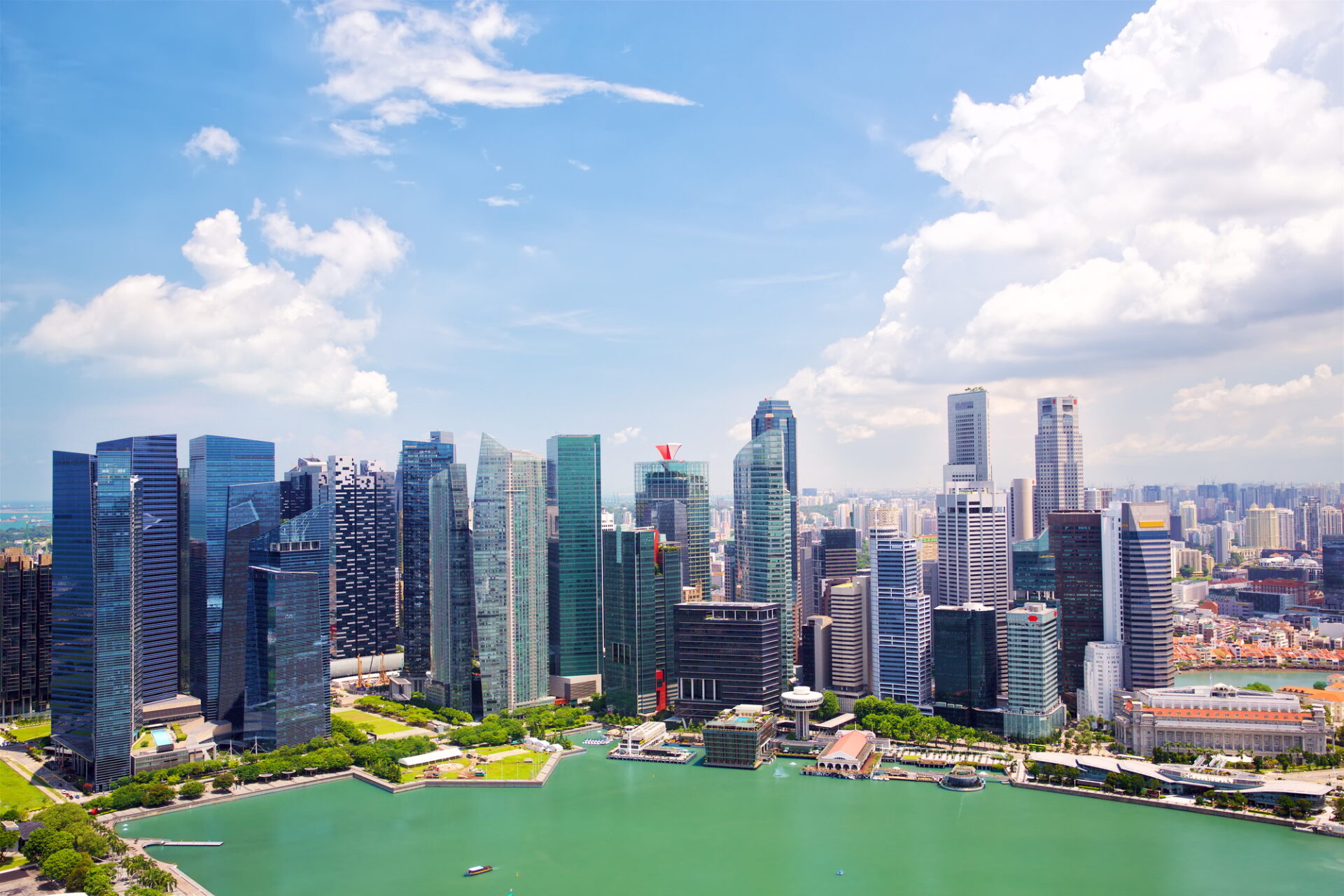 Singapore downtown skyline