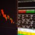 Stock market or forex trading graph and chart for financial investment on monitor screen. Economy